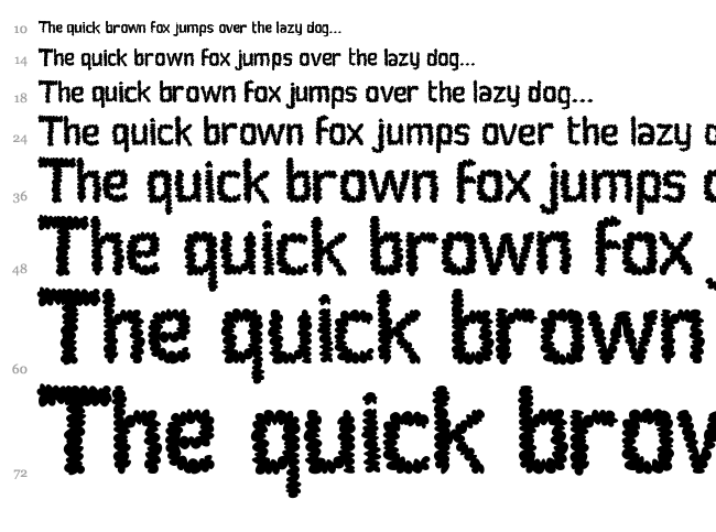 Social Monster font waterfall